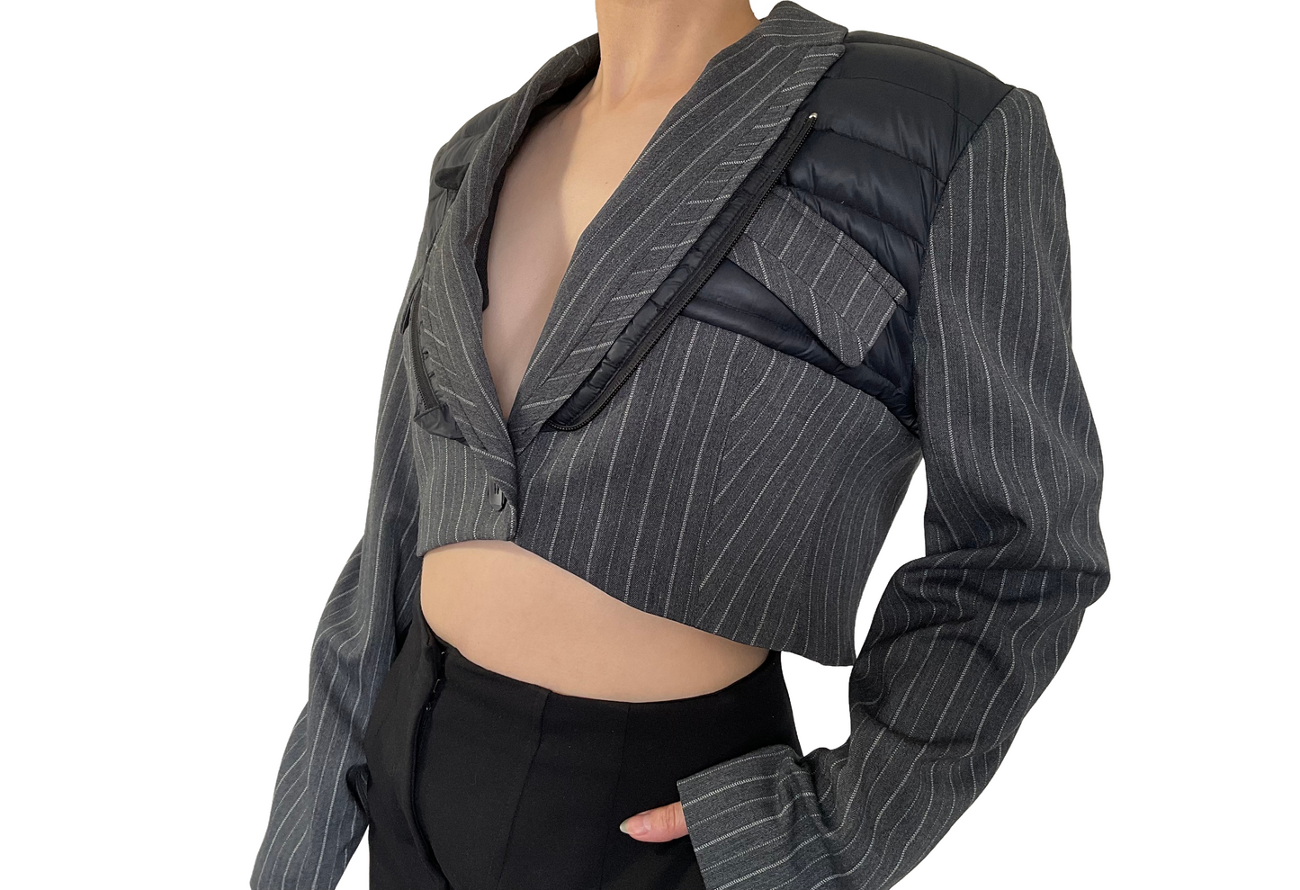 Cropped Hybrid Jacket